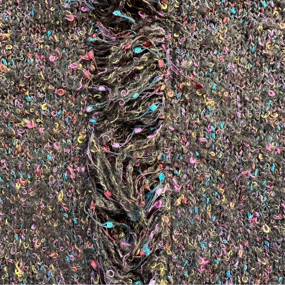 Coldwater Creek fringe trimmed purple cardigan - Picture 3 of 6